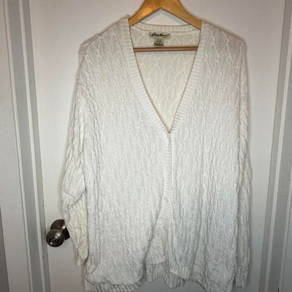 Eddie-bauer Women's White Cardigan